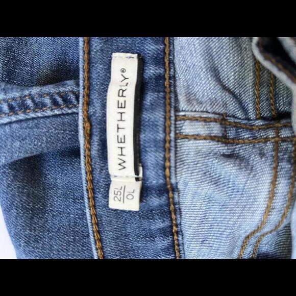 Whetherly Pierce High Waisted Distressed Straight Leg Jean Size 25 - Picture 5 of 7